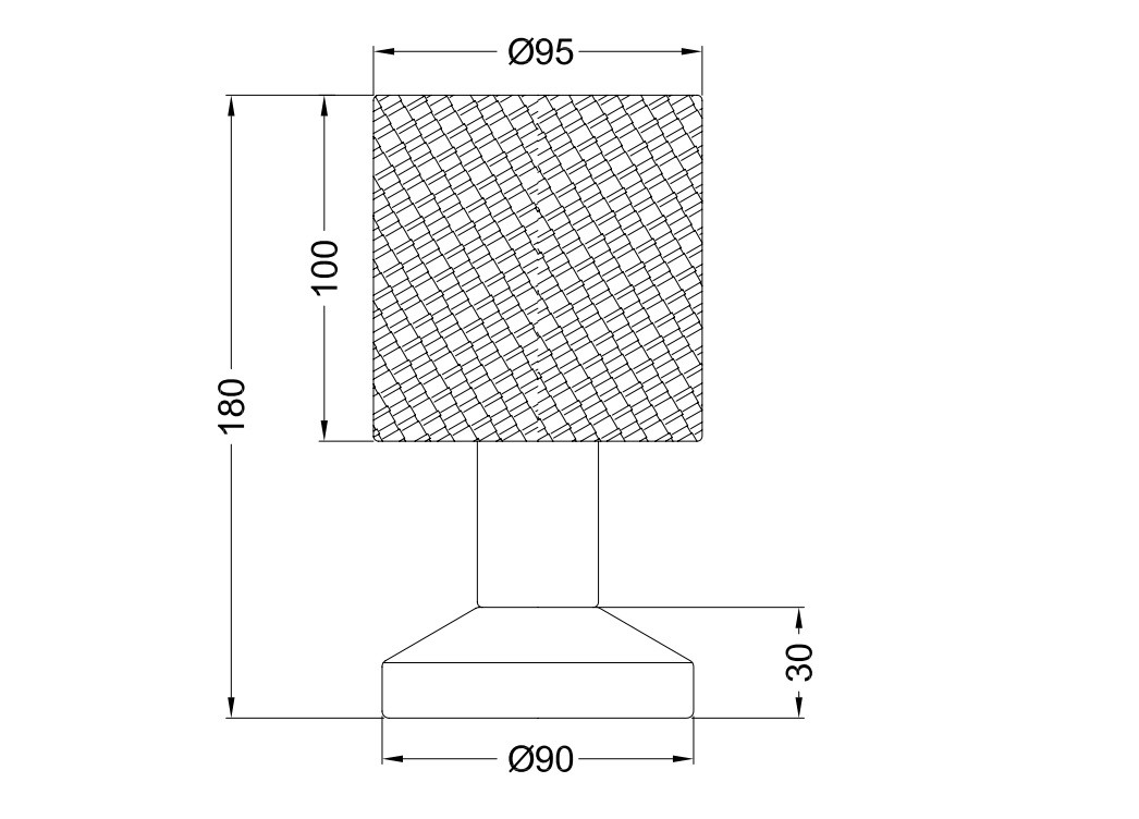 595400101 GARDA Touchlamp E14 Aan/Uit Nikkelmat Wit