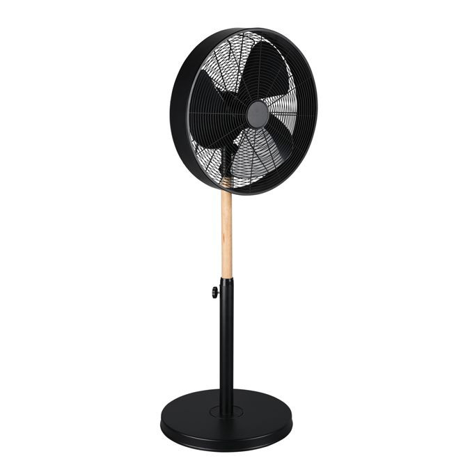 R034-32 VIKING Vloerventilator 45 zwart beuk