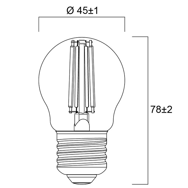 0029491 ToLEDo Kogel 4,5w 470lm 827 E27 Helder