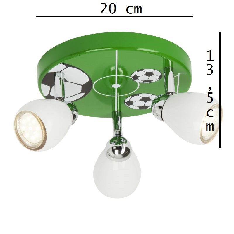 G56234/74 SOCCER Spot 3xGU10
