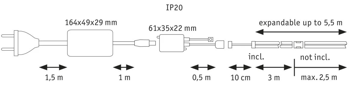 71115 Full-Line set 3m 25,5w 1200lm/m Tunable White